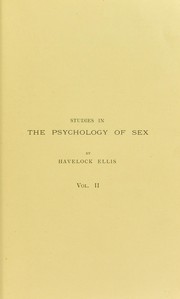 Cover of Studies in the Psychology of Sex, Vol. II by Havelock Ellis