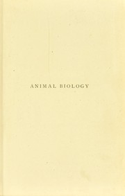 Front cover of Animal biology : an elementary text-book by Morgan C. Lloyd