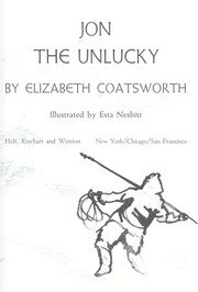 Cover of Jon the unlucky by Elizabeth Jane Coatsworth