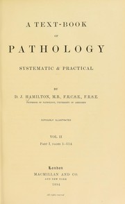 Front cover of A textbook of pathology by David James Hamilton