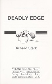 Front cover of Deadly Edge (Violent World of Parker, No 6) by Donald E. Westlake