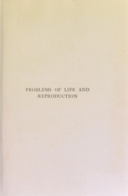 Front cover of Problems of life and reproduction by Marcus M. Hartog