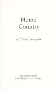 Front cover of Home country by Cheryl Savageau