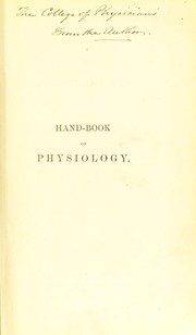 Cover of Handbook of physiology by William Senhouse Kirkes