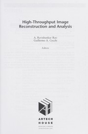 Cover of High-throughput image reconstruction and analysis by A. Ravishankar Rao
