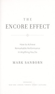 Cover of The encore effect by Mark Sanborn