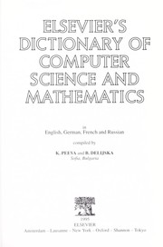 Front cover of Elsevier's dictionary of computer science and mathematics by Bori͡ana Deliĭska