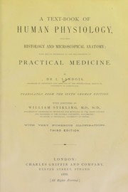 Cover of A textbook of human physiology by Leonard Landois