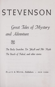 Cover of Great tales of mystery and adventure .. by Robert Louis Stevenson