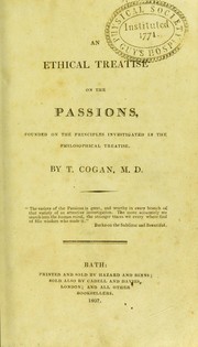 Front cover of An ethical treatise on the passions by T. Cogan