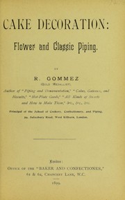 Cover of Cake decoration by R. Gommez