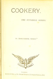 Cover of Cookery by Marguerite Ninet