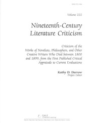 Cover of Nineteenth-century literature criticism by Kathy D. Darrow