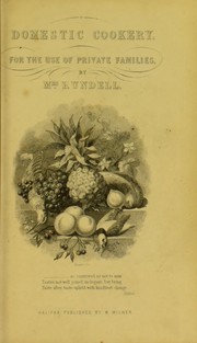 Cover of A new system of domestic cookery by Maria Eliza Ketelby Rundell