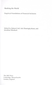 Cover of Banking the world by Robert J. Cull