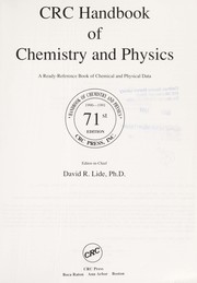 Cover of CRC handbook of chemistry and physics by David R. Lide