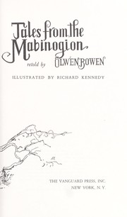 Front cover of Tales from the Mabinogion by Olwen Bowen