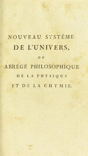 Cover of Nouveau systême de l'univers by Charles Léopold Mathieu
