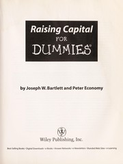 Cover of Raising capital for dummies by Joseph W. Bartlett