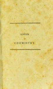 Cover of A system of chemistry...In four volumes by J. Murray