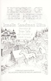 Front cover of Horses of the night by Irmelin Sandman Lilius