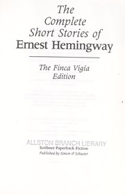 Front cover of The Short Stories of Ernest Hemingway by Ernest Hemingway