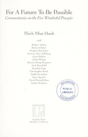 Cover of For a future to be possible by Thích Nhất Hạnh