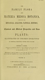 Front cover of The family flora and materia medica botanica by Peter P. Good