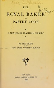 Front cover of The royal baker and pastry cook by New York Cooking School