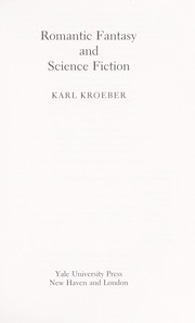 Front cover of Romantic fantasy and science fiction by Karl Kroeber