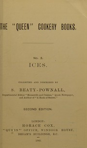 Cover of The "Queen" cookery books by S. Beaty-Pownall