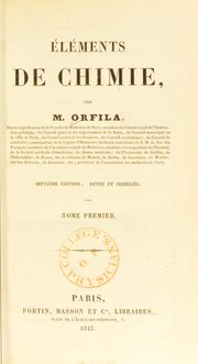 Front cover of ©l©♭ments de chimie by Matthieu Joseph Bonaventure Orfila
