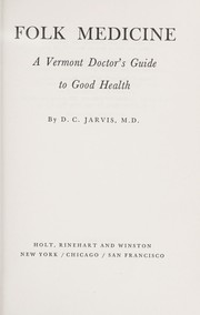 Cover of Folk medicine by D. C. Jarvis