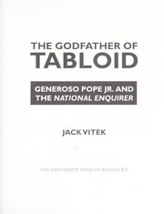 Front cover of The godfather of tabloid by Jack Vitek