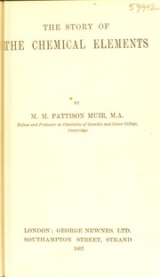 Cover of The story of the chemical elements by M. M. Pattison Muir
