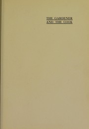 Front cover of The gardener and the cook by Lucy H. Yates