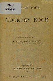 Cover of The school cookery book by Unknown