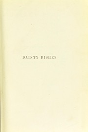 Cover of Dainty dishes by St. Clair, Harriet Elizabeth Lady