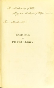 Front cover of Handbook of physiology by William Senhouse Kirkes