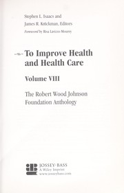 Front cover of To improve health and health care by Stephen L. Isaacs