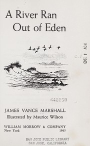 Front cover of A river ran out of Eden by James Vance Marshall