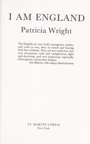 Cover of I am England by Wright, Patricia