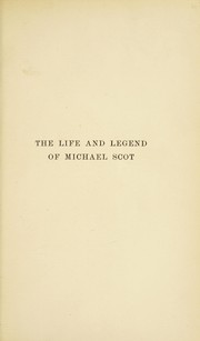 Front cover of An enquiry into the life and legend of Michael Scot by Rev. J. Wood Brown