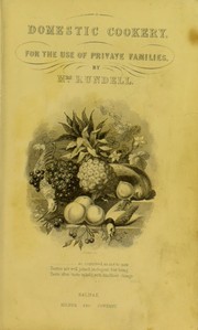 Cover of A new system of domestic cookery by Maria Eliza Ketelby Rundell