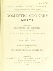 Front cover of Domestic cookery by Maria Eliza Ketelby Rundell