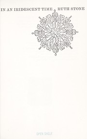Cover of In an iridescent time by Ruth Stone