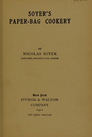 Cover of Paper-bag cookery by Nicolas Soyer