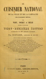 Front cover of Le cuisinier national de la ville et de la campagne (ex-cuisinier) by A. Viard