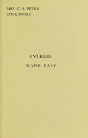 Cover of Entrees made easy by Peel, C. S. Mrs.