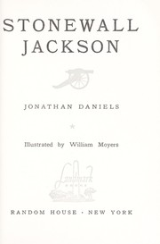 Cover of Stonewall Jackson by Jonathan Daniels